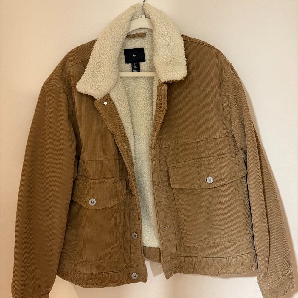 H&M Fur Corduroy Jacket